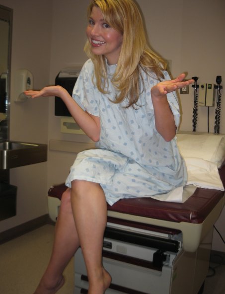 Resilience and change speaker Courtney Clark right after being diagnosed with cancer