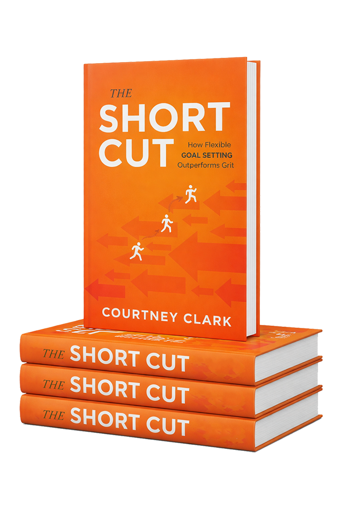 short cut book stacked